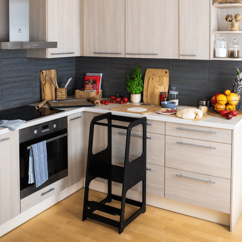 torre de ayuda Montessori en Madera | Motricidade Tinitto – Fabricación europea