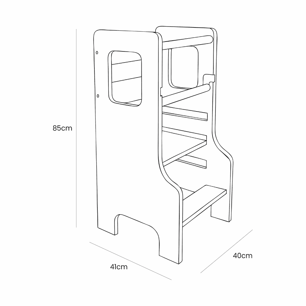 Learning Tour Child in MDF - Secure & Educational for Cooking in | Motricidade Tinitto – European manufacturing