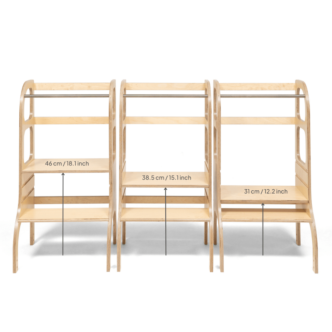 STEP UP Adjustable Height Helper Tower - Black