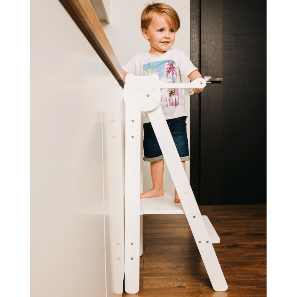 Tour d’Observation Montessori Compacte et Sécurisée en Terracota/Bois | Motricidade Tinitto – Fabrication européenne