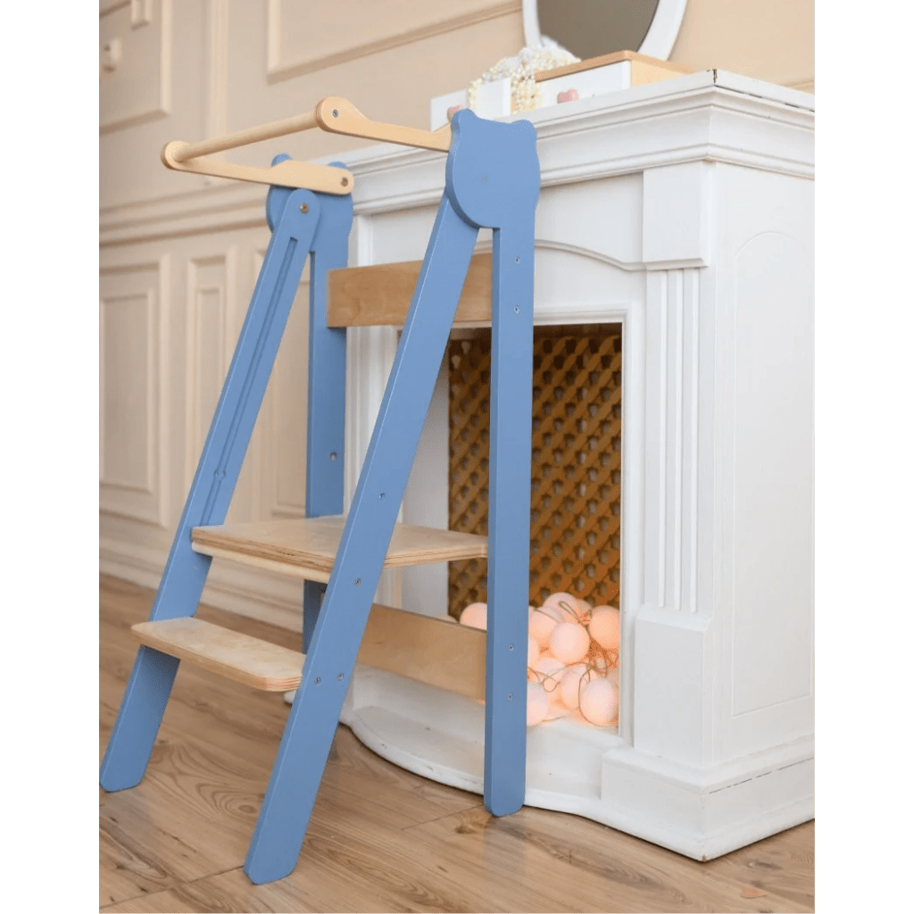 Tour d’Observation Montessori Compacte et Sécurisée en Terracota/Bois | Motricidade Tinitto – Fabrication européenne