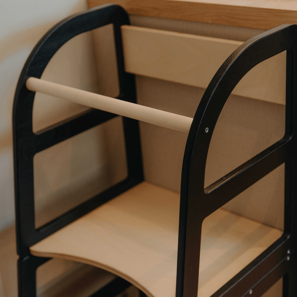 Tour d'Observation Transformable "Sleekstep" – 2 - en - 1 Tour & Bureau (leg&go) en Blanc | Motricidade Tinitto – Fabrication européenne