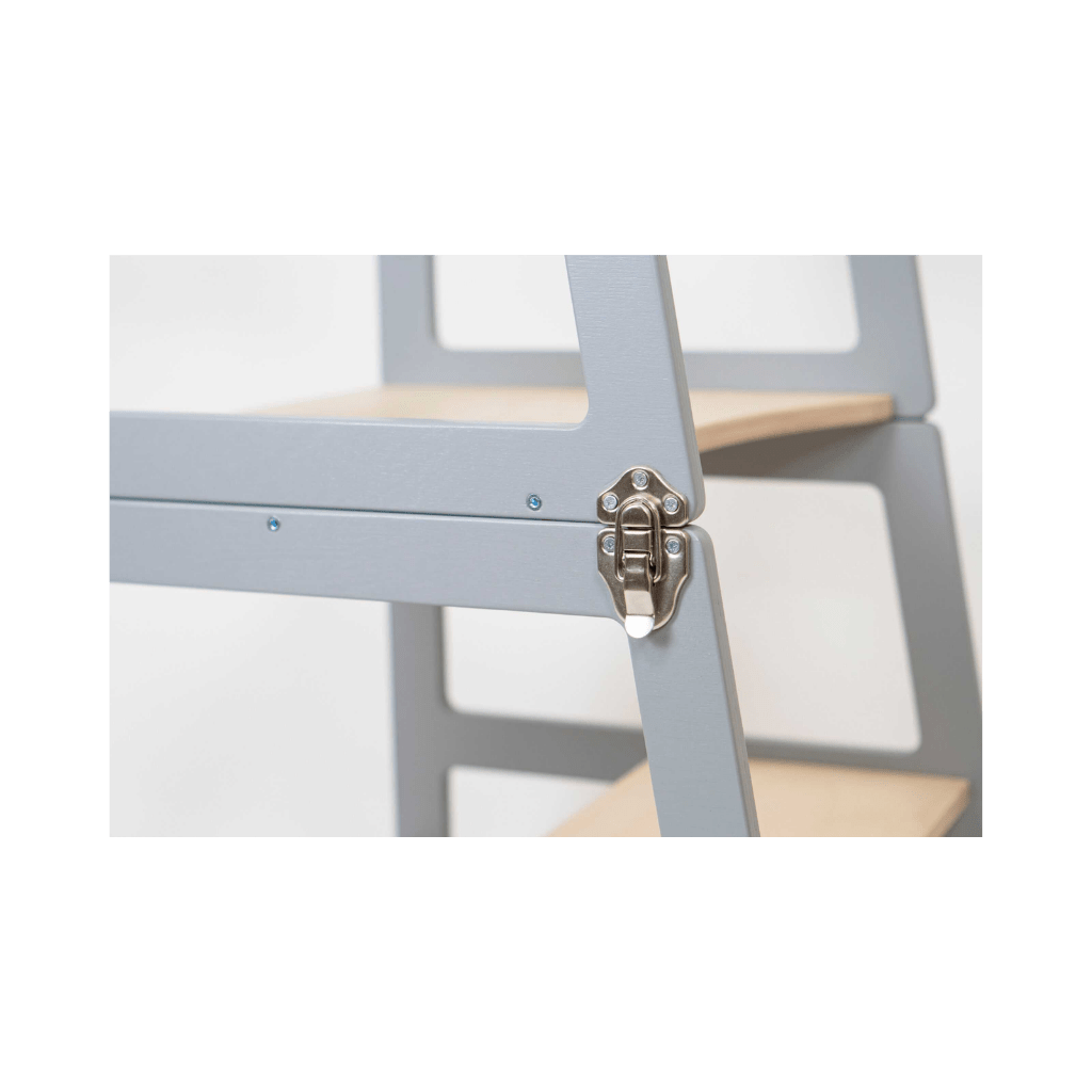 Tour d'Observation Transformable "Sleekstep" – 2 - en - 1 Tour & Bureau (leg&go) en Blanc | Motricidade Tinitto – Fabrication européenne