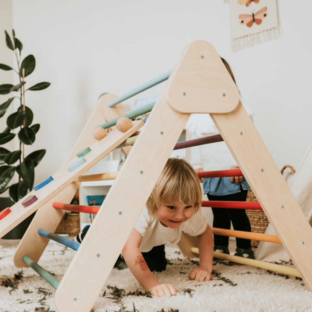 Triangle de Pikler Évolutif – Structure d'Escalade (leg&go) - Pastel en | Motricidade Tinitto – Fabrication européenne