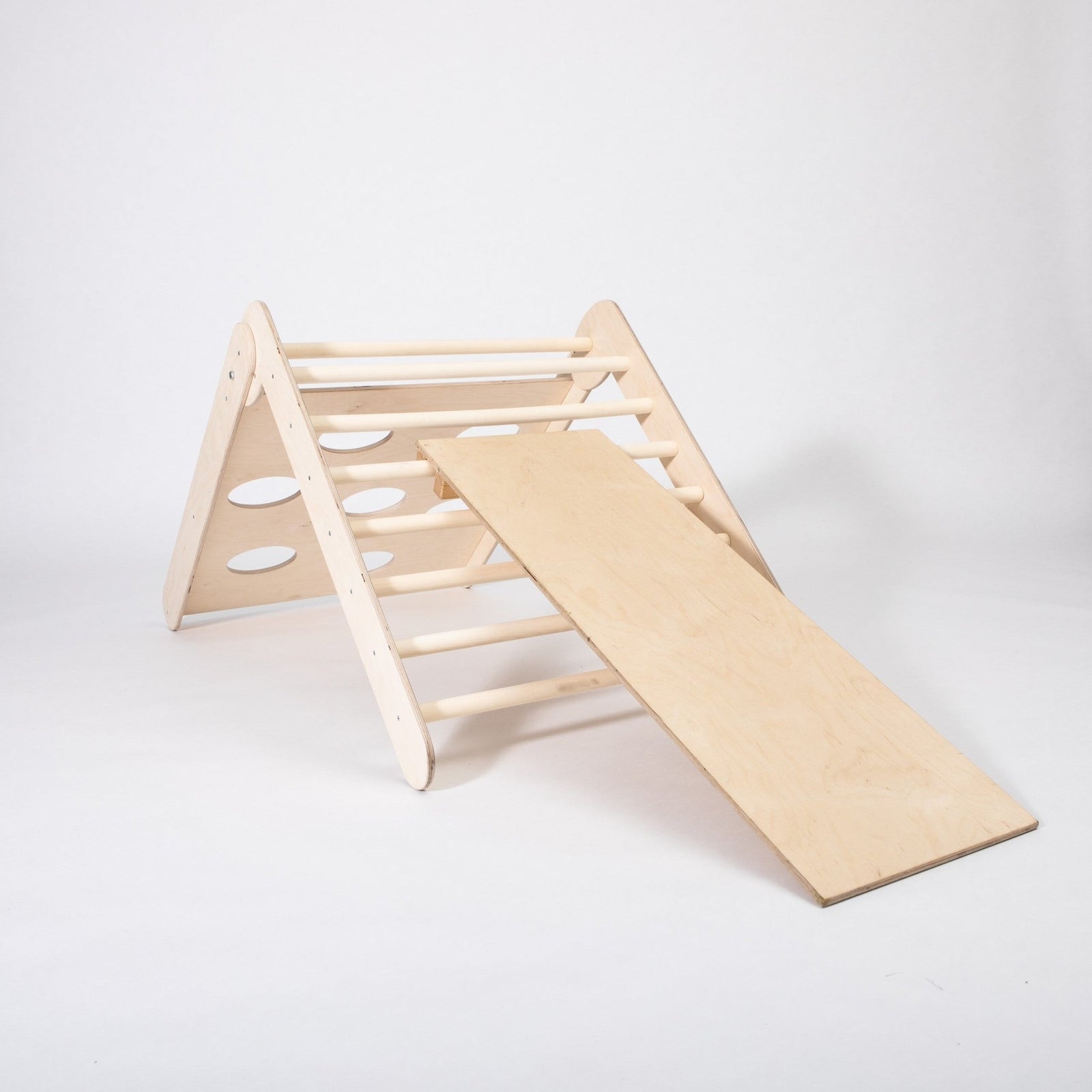 Triangle d’Escalade Montessori Pliable 2 - en - 1 avec Rampe en | Motricidade Tinitto – Fabrication européenne