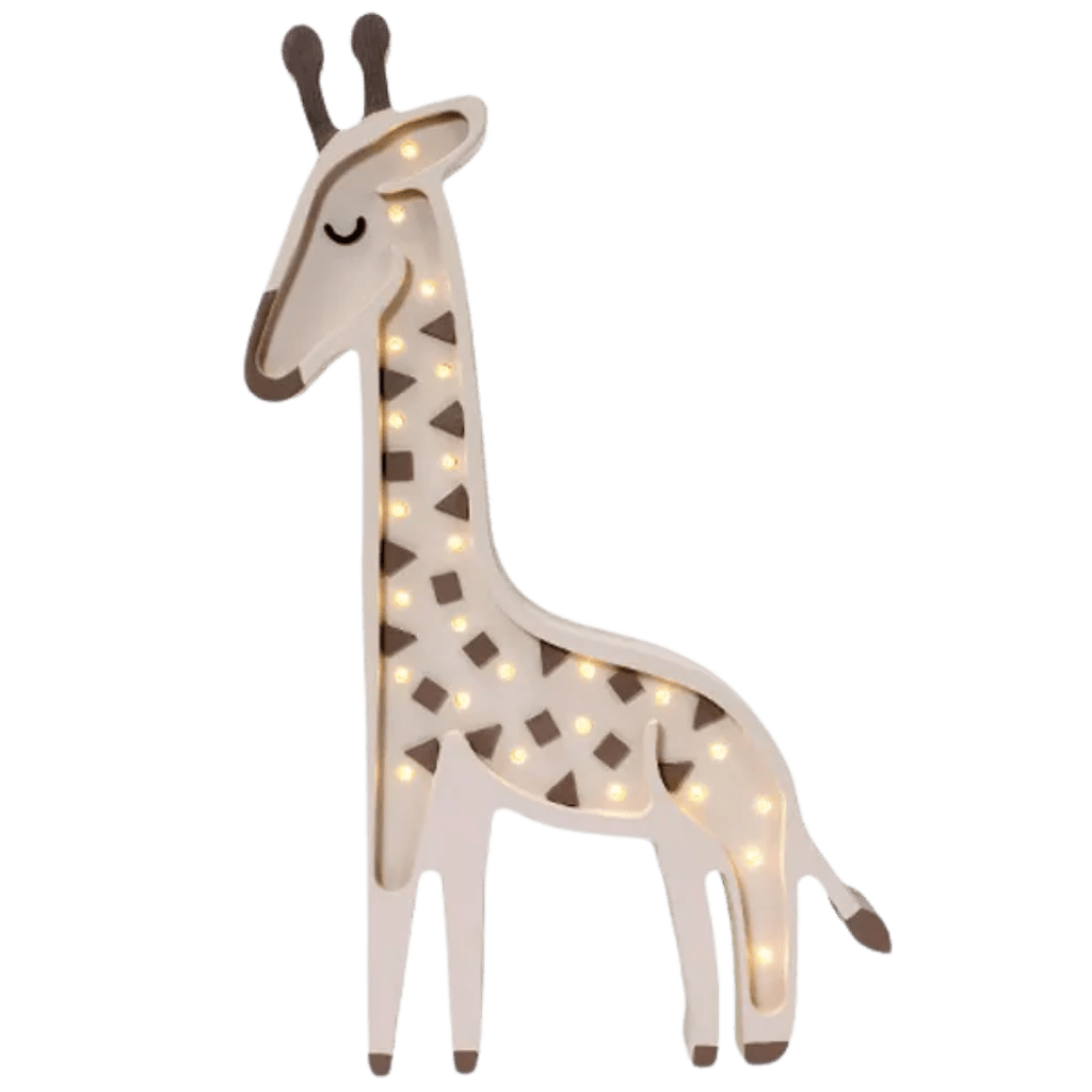 Veilleuse Girafe en Bois de Pin en Beige | Decoração Tinitto – Fabrication européenne