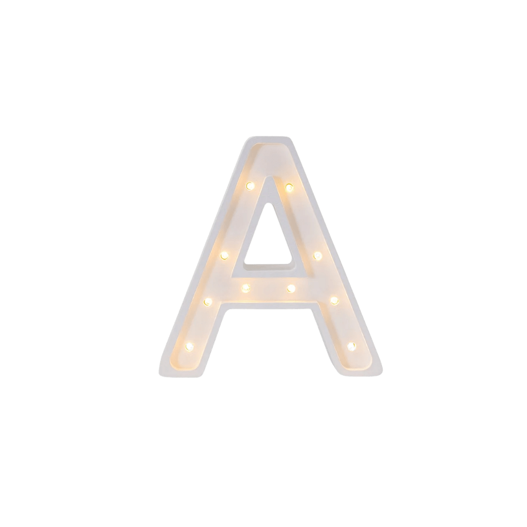 Veilleuse Lettre "A" en Bois de Pin en L | Decoração Tinitto – Fabrication européenne