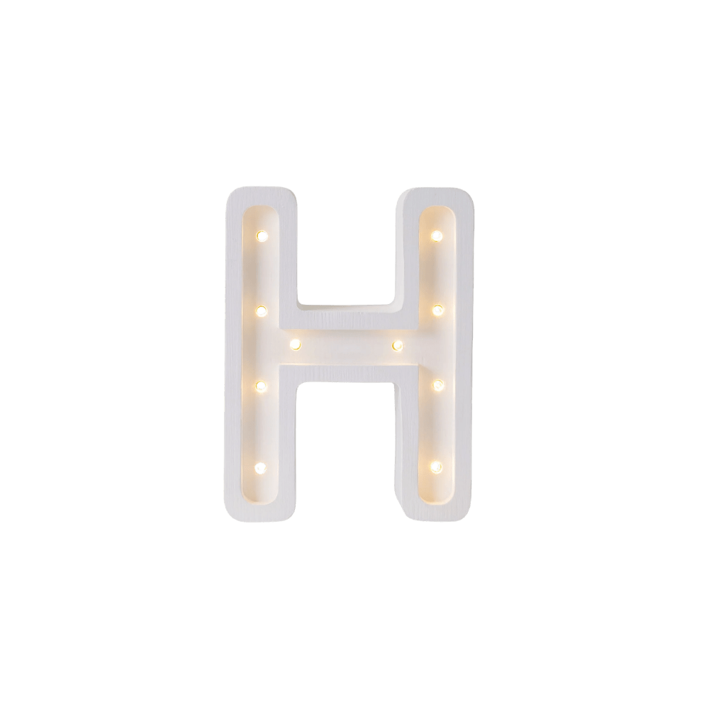 Veilleuse Lettre "H" en Bois de Pin en S | Decoração Tinitto – Fabrication européenne