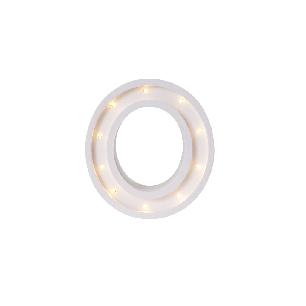 Veilleuse Lettre "O" en Bois de Pin en S | Decoração Tinitto – Fabrication européenne