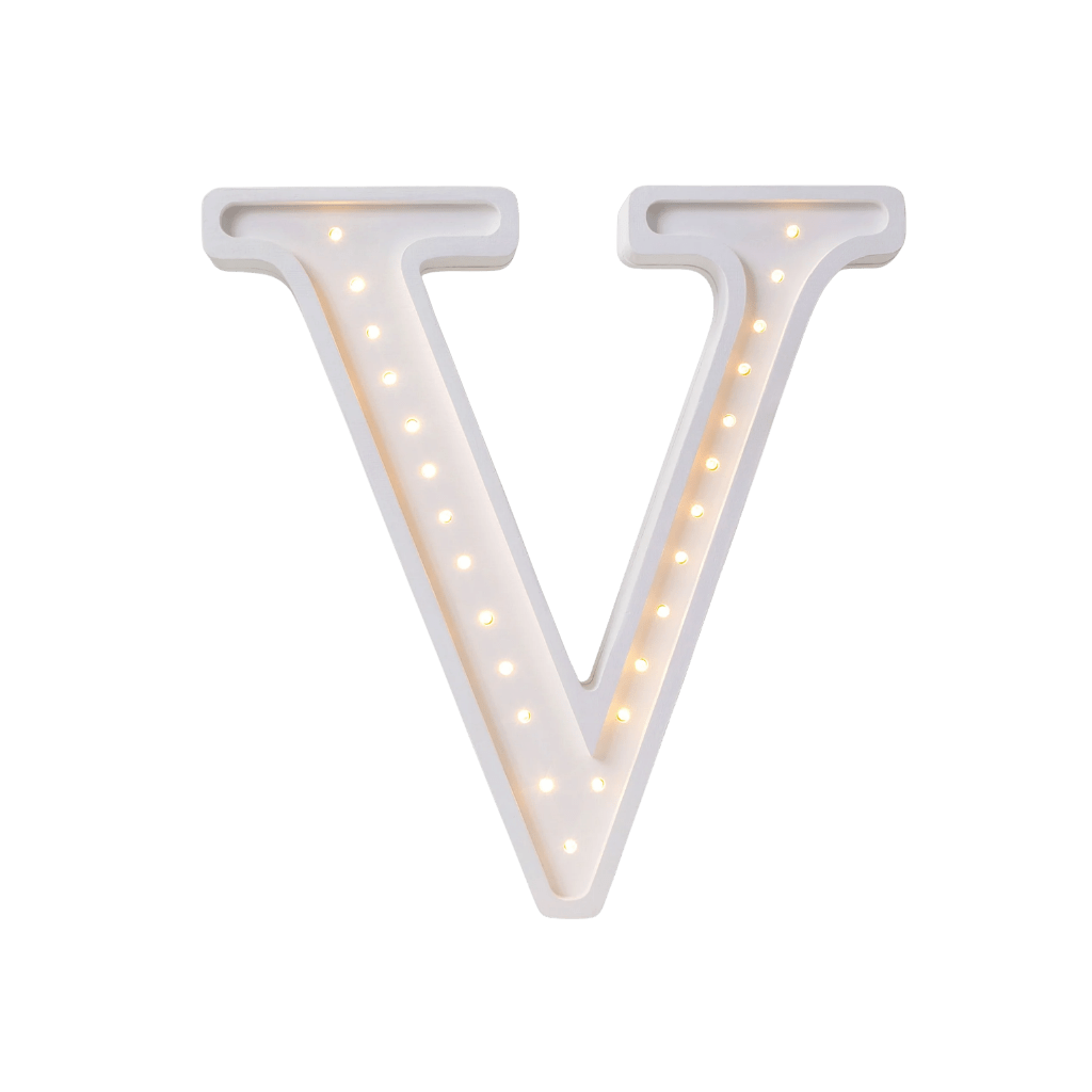 Veilleuse Lettre "V" en Bois de Pin en L | Conforto Tinitto – Fabrication européenne