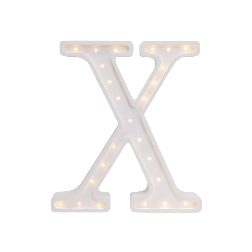 Veilleuse Lettre "X" en Bois de Pin en L | Decoração Tinitto – Fabrication européenne
