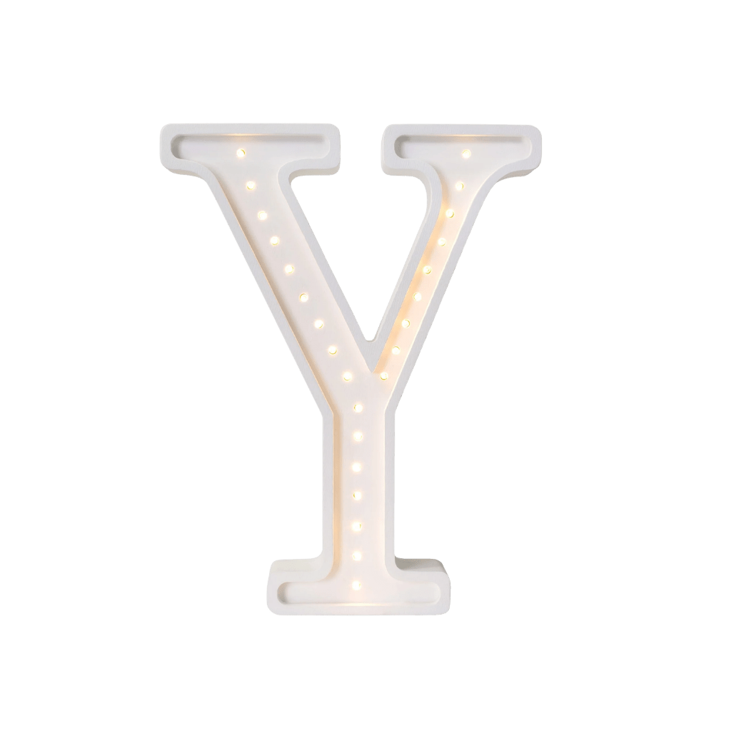 Veilleuse Lettre "Y" en Bois de Pin en L | Decoração Tinitto – Fabrication européenne