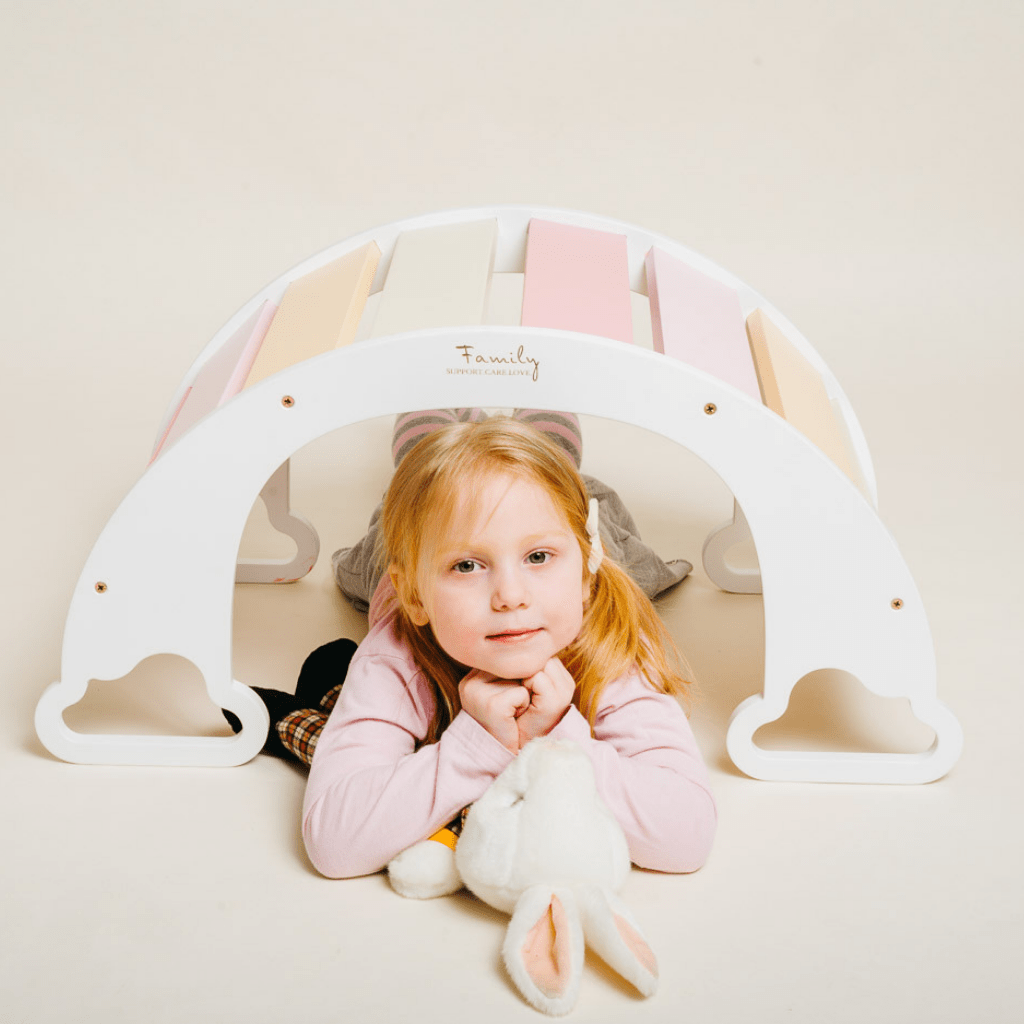 Arche d'Escalade & Balancelle "The Sway" – Arc - en - Ciel (Montessori) en Bois | Motricidade Tinitto – Fabrication européenne