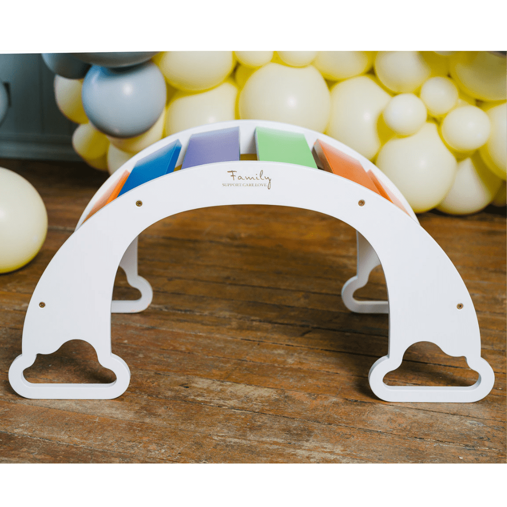 Arche d'Escalade & Balancelle "The Sway" – Arc - en - Ciel (Montessori) en Bois | Motricidade Tinitto – Fabrication européenne