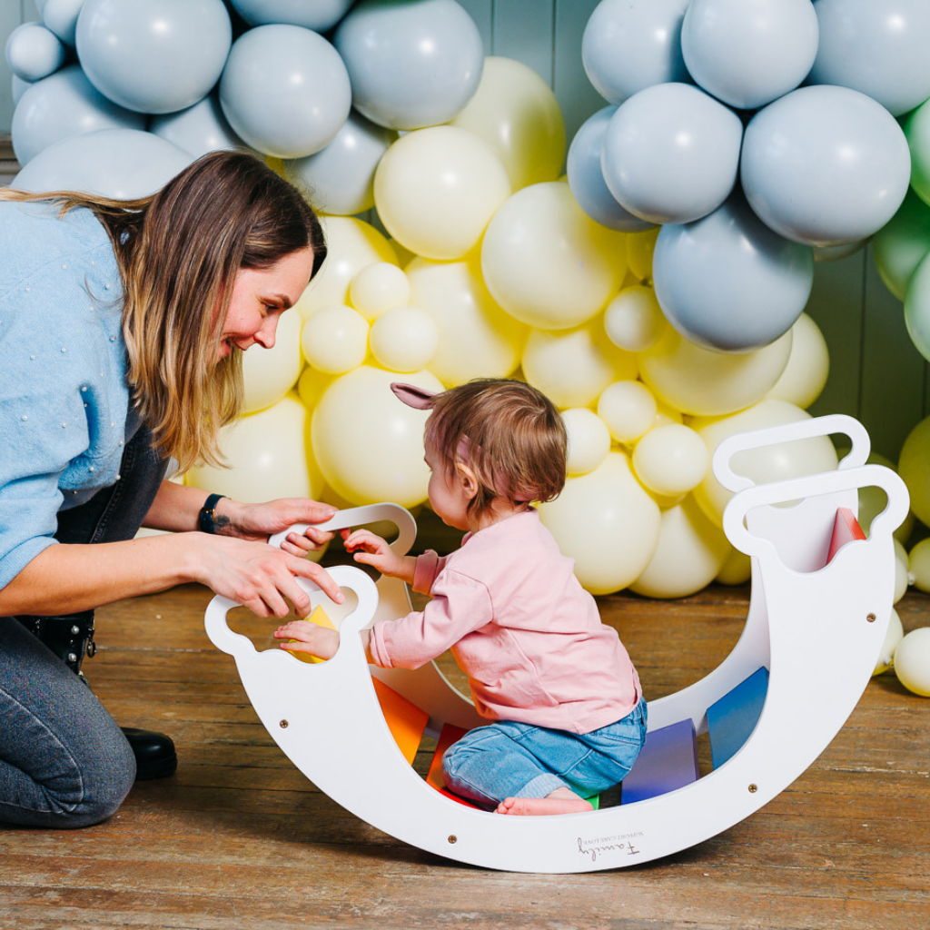 Arche d'Escalade & Balancelle "The Sway" – Arc - en - Ciel (Montessori) en Bois | Motricidade Tinitto – Fabrication européenne