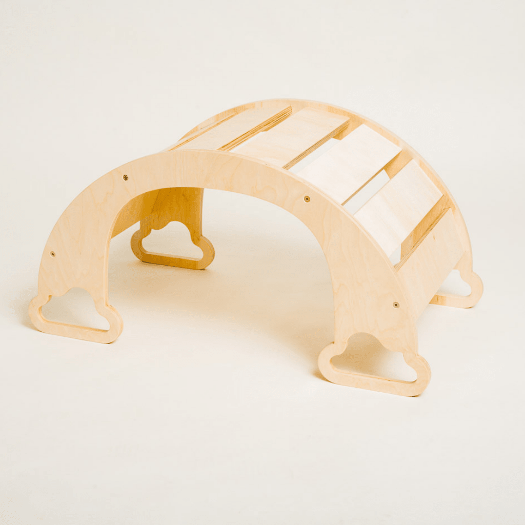 Arche d'Escalade & Balancelle "The Sway" – Arc - en - Ciel (Montessori) en Bois | Motricidade Tinitto – Fabrication européenne