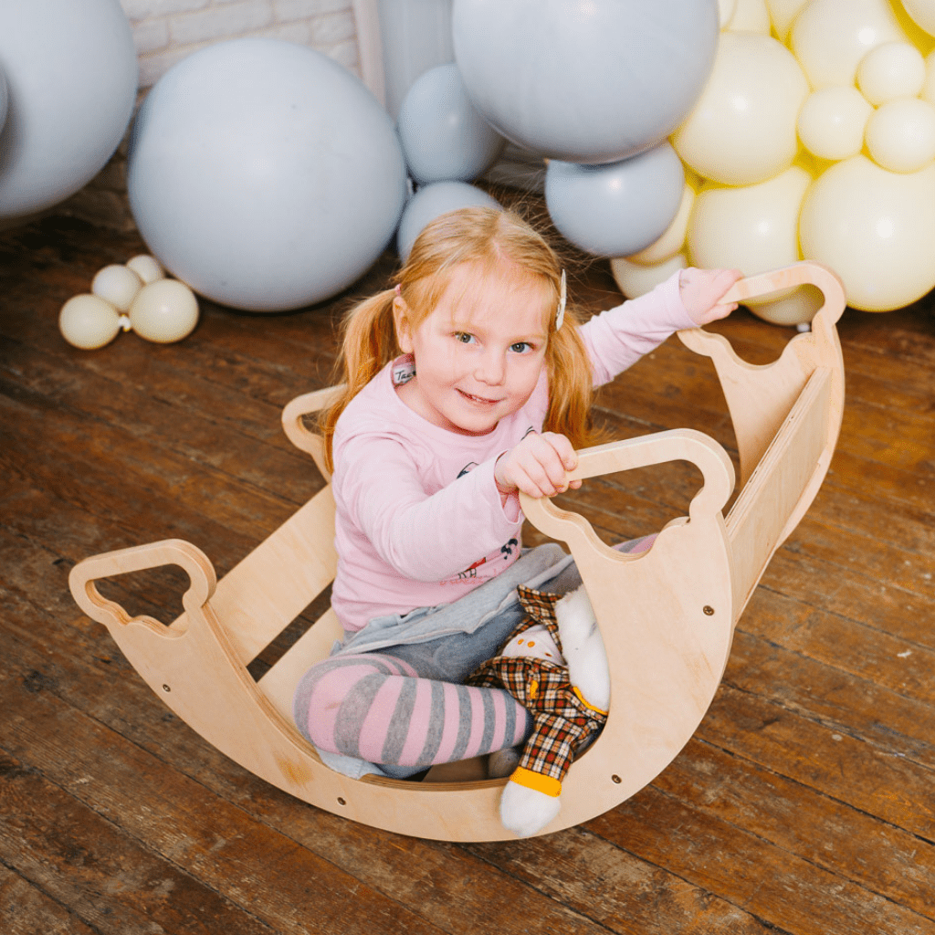 Arche d'Escalade & Balancelle "The Sway" – Arc - en - Ciel (Montessori) en Bois | Motricidade Tinitto – Fabrication européenne