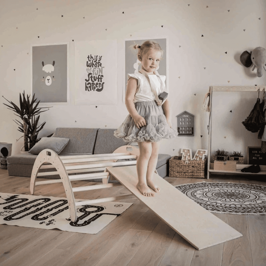 Arco de escalada Montessori com Rampa em | Motricidade Tinitto – Fabricação europeia