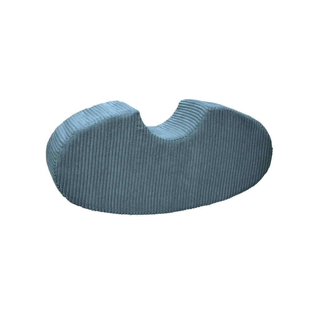 Forma de Feijão - Veludo Turquesa | Motricidade Tinitto – Fabricação europeia
