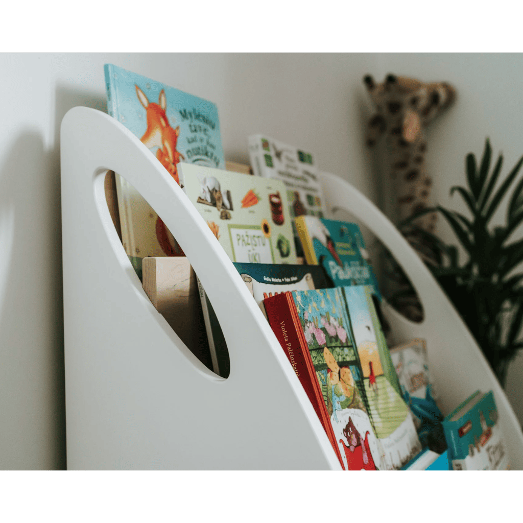 Biblioteca Montessori com arrumação para livros - 4 prateleiras em acabamento Sans / DIY | Decoração Tinitto – Fabricação europeia