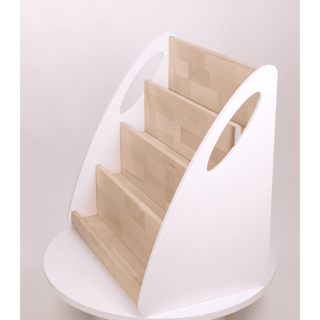 Biblioteca Montessori com arrumação para livros - 4 prateleiras em acabamento Sans / DIY | Decoração Tinitto – Fabricação europeia