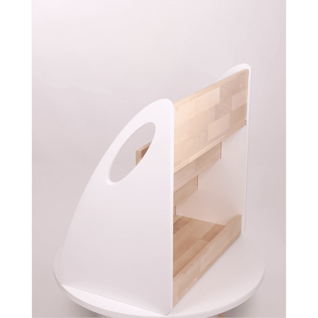 Biblioteca Montessori com arrumação para livros - 4 prateleiras em acabamento Sans / DIY | Decoração Tinitto – Fabricação europeia