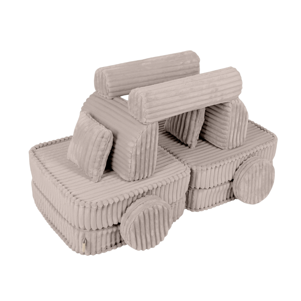 Sofá Modular Médio Infantil - Churros Bege em | Decoração Tinitto – Fabricação europeia