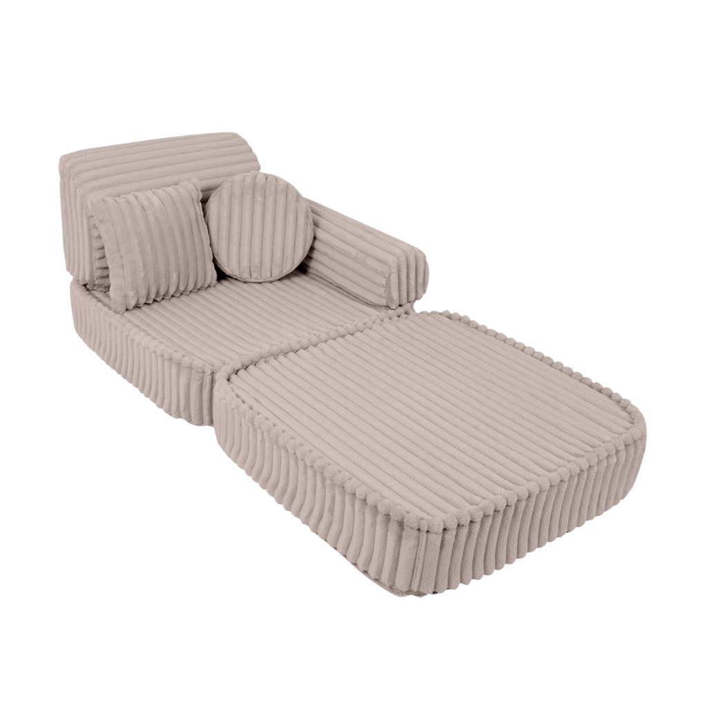 Sofá Modular Médio Infantil - Churros Bege em | Decoração Tinitto – Fabricação europeia