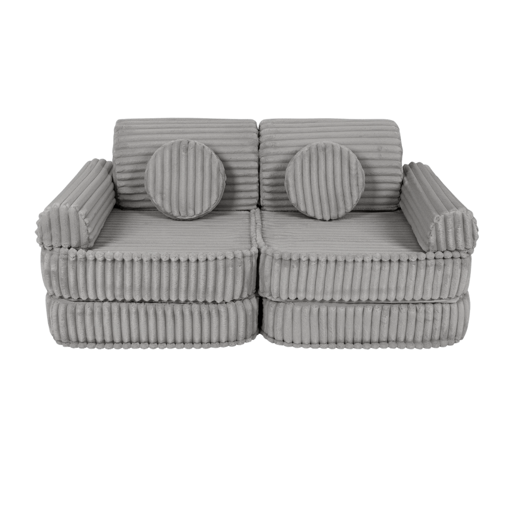 Sofá Modular Médio Infantil - Churros Moon Grey in | Decoração Tinitto – Fabricação europeia