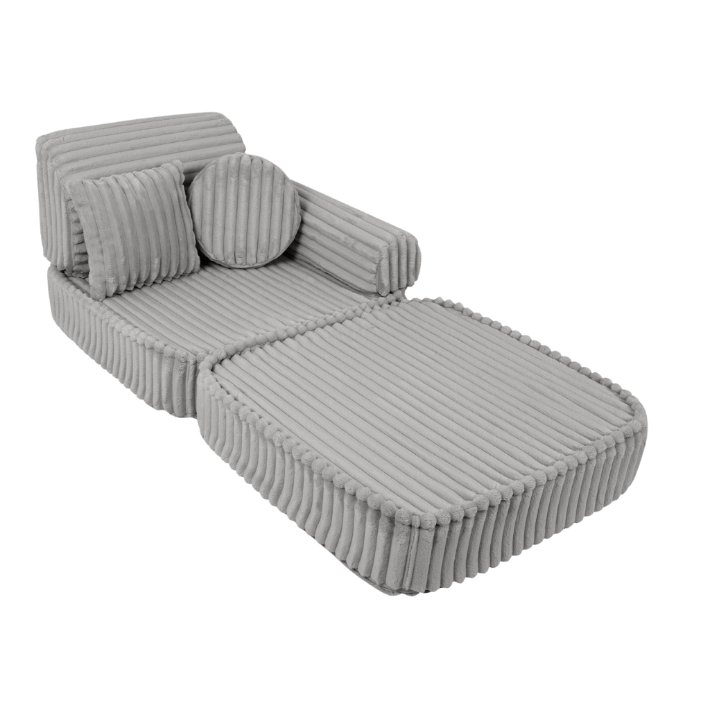 Sofá Modular Médio Infantil - Churros Moon Grey in | Decoração Tinitto – Fabricação europeia