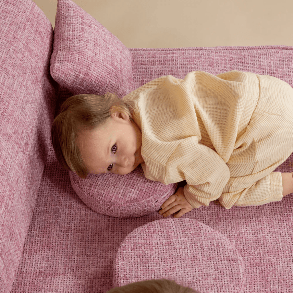 Sofá Modular Médio Infantil - Tangle Marshmallow Bege em | Decoração Tinitto – Fabricação europeia