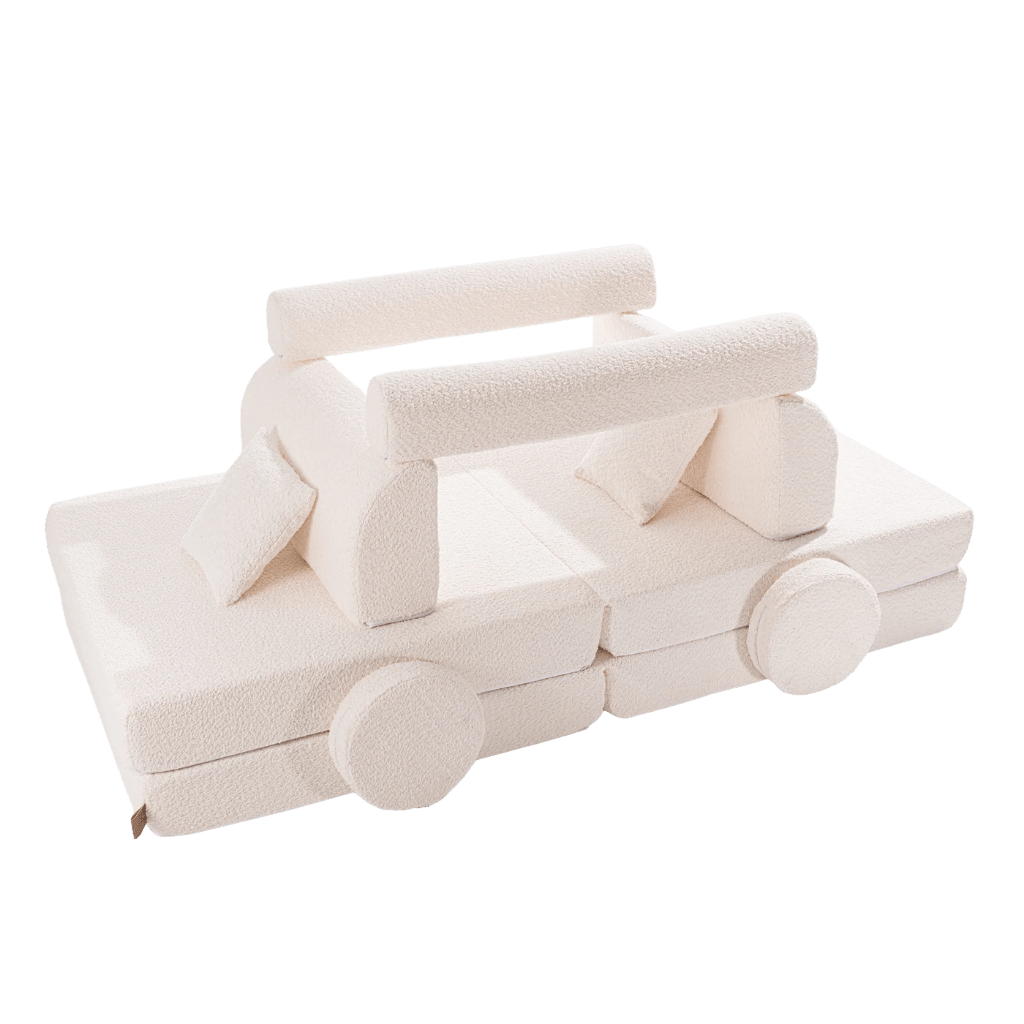 Canapé Modulable Enfant 8 Pièces "Bouclé" – MeowBaby - Blanc en | Decoração Tinitto – Fabrication européenne