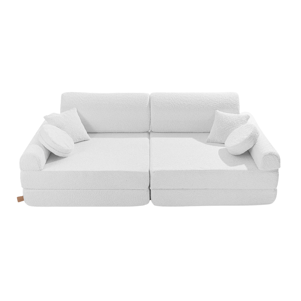Canapé Modulable Enfant 8 Pièces "Bouclé" – MeowBaby - Blanc en | Decoração Tinitto – Fabrication européenne