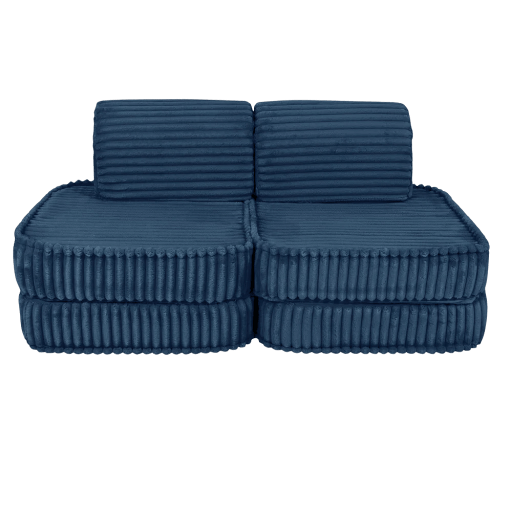 Canapé Modulable Enfant "Basic" 4 Pièces Churros – MeowBaby - Bleu en | Conforto Tinitto – Fabrication européenne