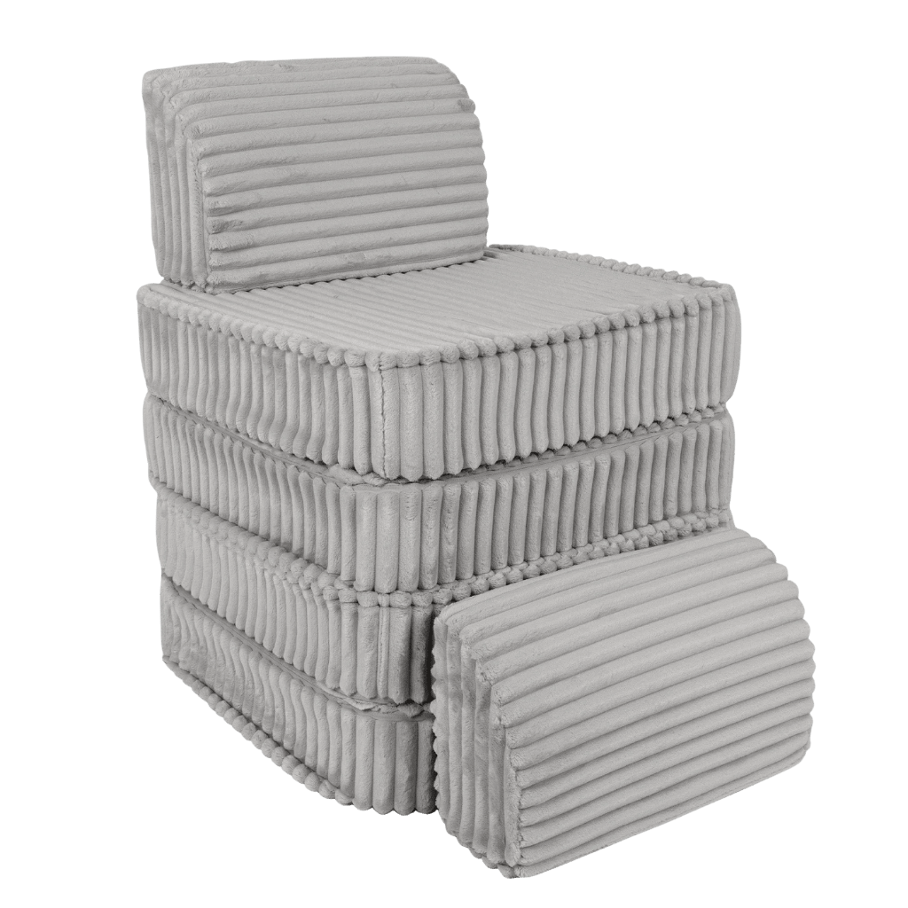 Canapé Modulable Enfant "Basic" 4 Pièces Churros – MeowBaby - Gris lune en | Conforto Tinitto – Fabrication européenne