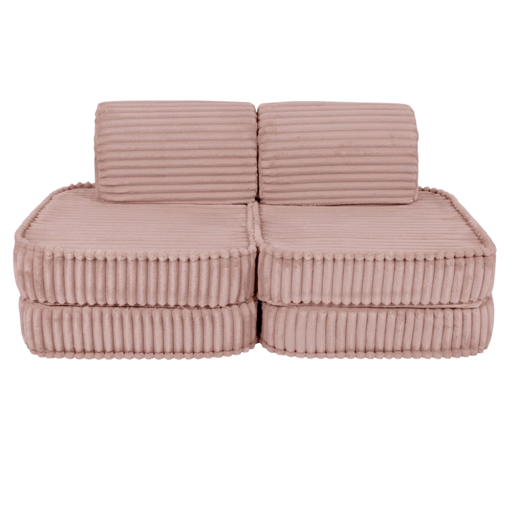 Canapé Modulable Enfant "Basic" 4 Pièces Churros – MeowBaby - Rose en | Conforto Tinitto – Fabrication européenne