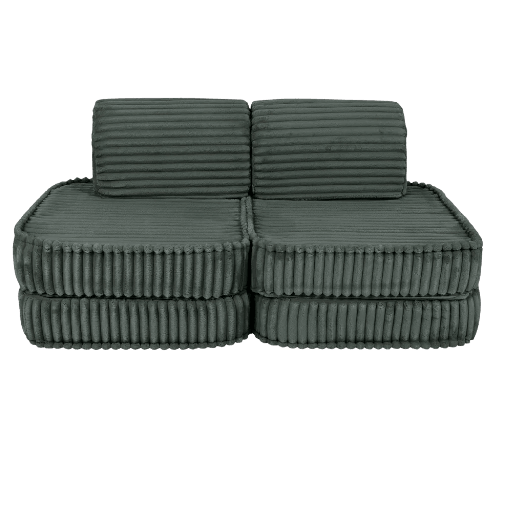 Canapé Modulable Enfant "Basic" 4 Pièces Churros – MeowBaby - Vert forêt en | Conforto Tinitto – Fabrication européenne