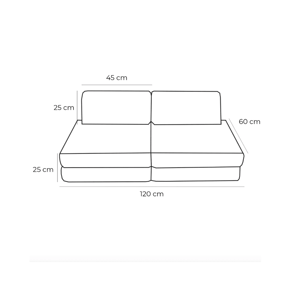 Canapé Modulable Enfant "Basic" 4 Pièces Churros – MeowBaby - Gris lune en | Conforto Tinitto – Fabrication européenne