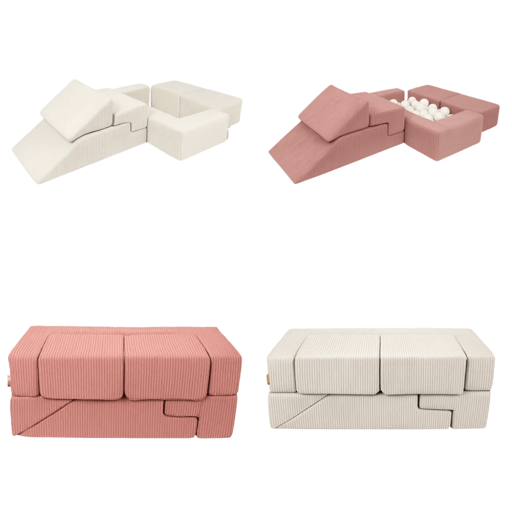 Canapé Modulable Enfant "Bricks" 6 Pièces Aesthetic – MeowBaby - Ecru en | Motricidade Tinitto – Fabrication européenne