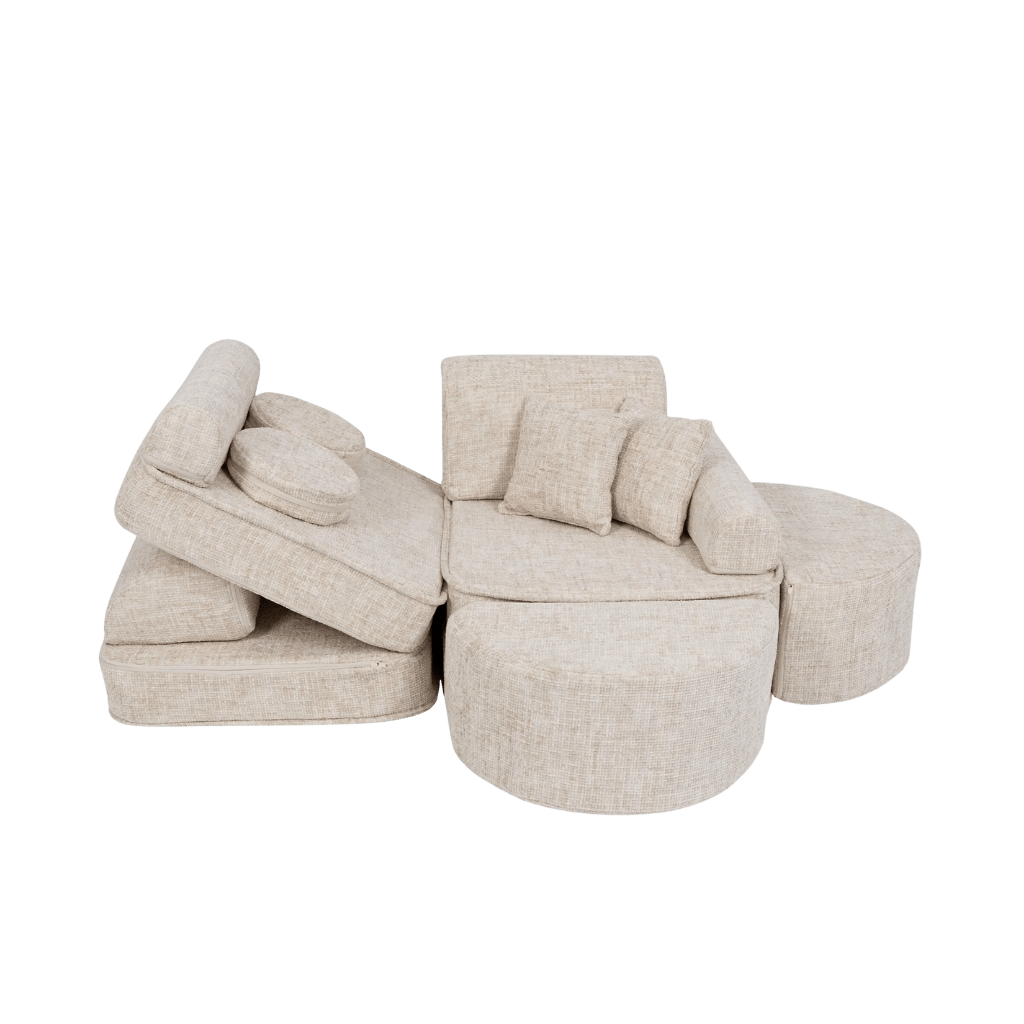 Sofá Modular Infantil Mediano - Tangle Marshmallow Beige en | Decoración Tinitto – Fabricación europea