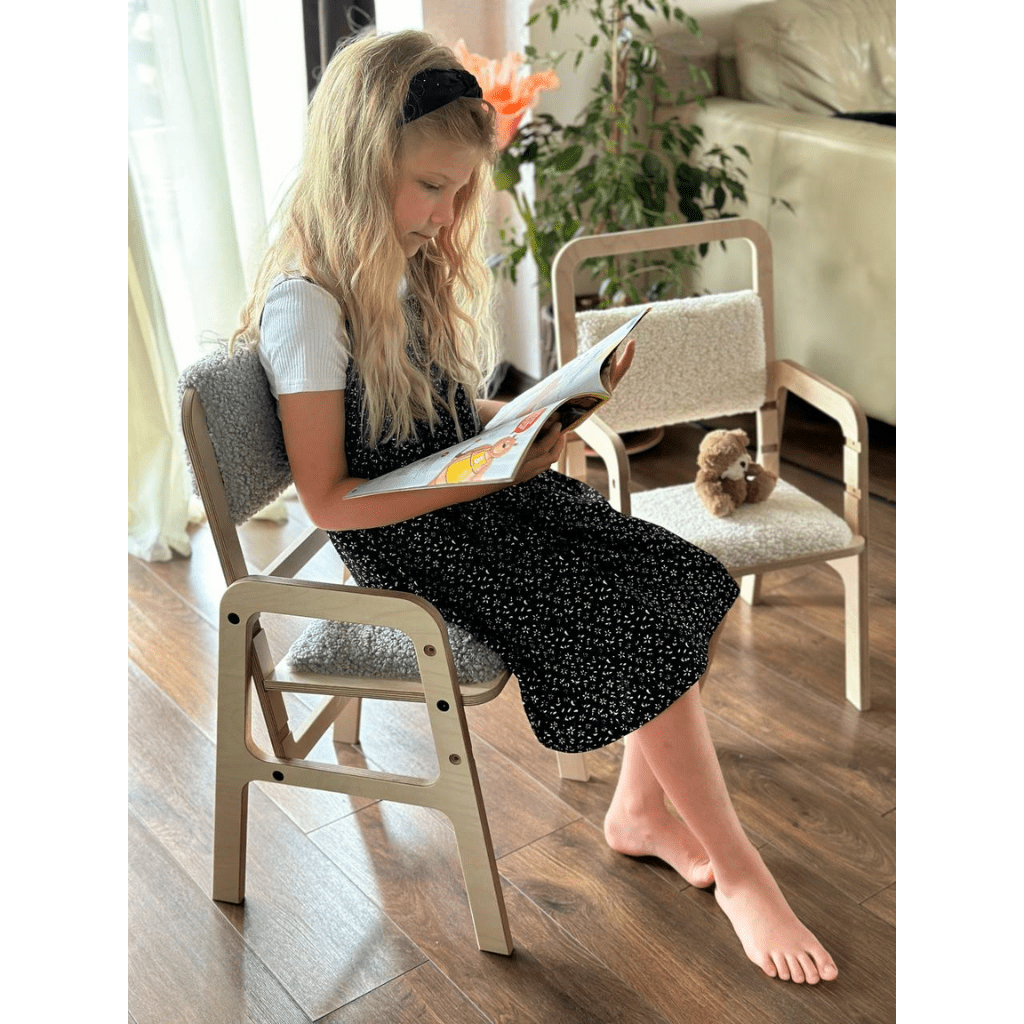 Chaise Évolutive Ergonomique "Luula" – 2 - 12 ans (Tissu Recyclé) - Cloud Mouse en | Decoração Tinitto – Fabrication européenne