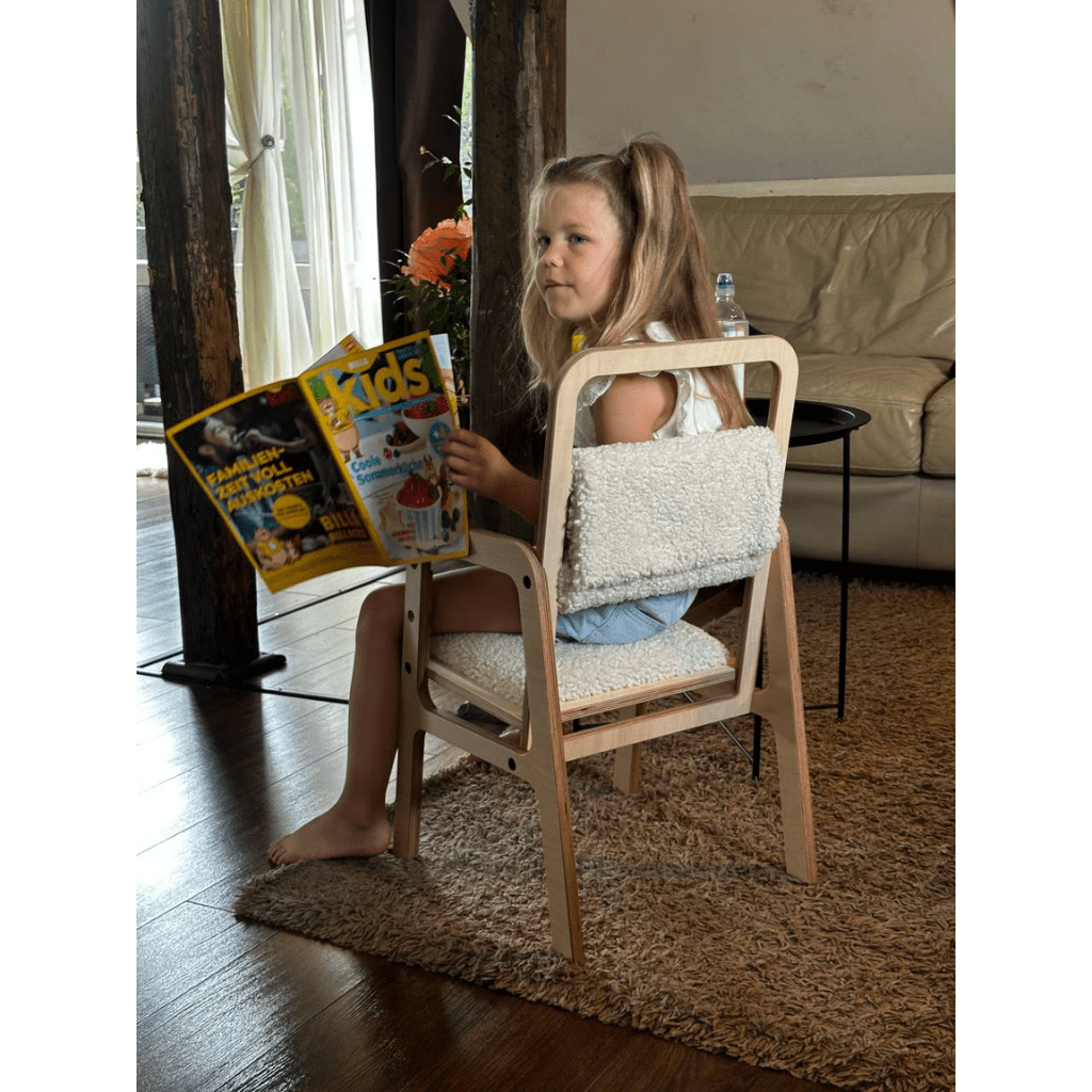 Chaise Évolutive Ergonomique "Luula" – 2 - 12 ans (Tissu Recyclé) - Cloud Mouse en | Decoração Tinitto – Fabrication européenne