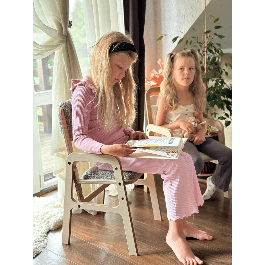 Chaise Évolutive Ergonomique "Luula" – 2 - 12 ans (Tissu Recyclé) - Cloud Mouse en | Decoração Tinitto – Fabrication européenne