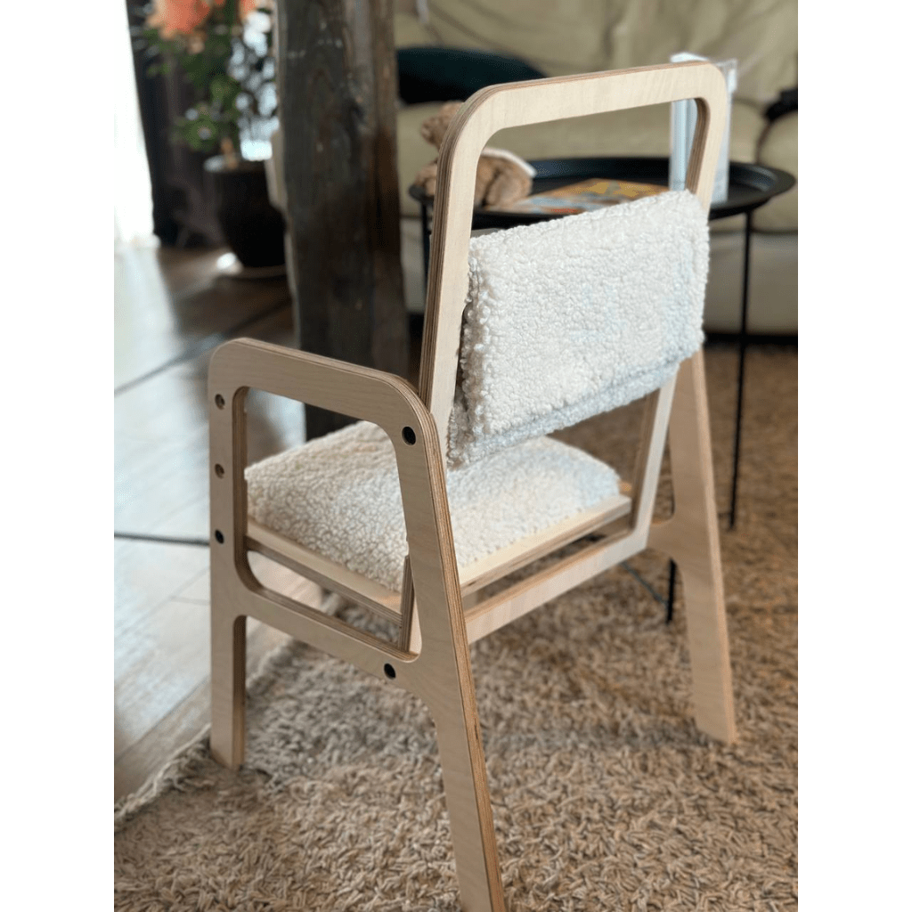 Chaise Évolutive Ergonomique "Luula" – 2 - 12 ans (Tissu Recyclé) - Vanilla Lamb en | Decoração Tinitto – Fabrication européenne