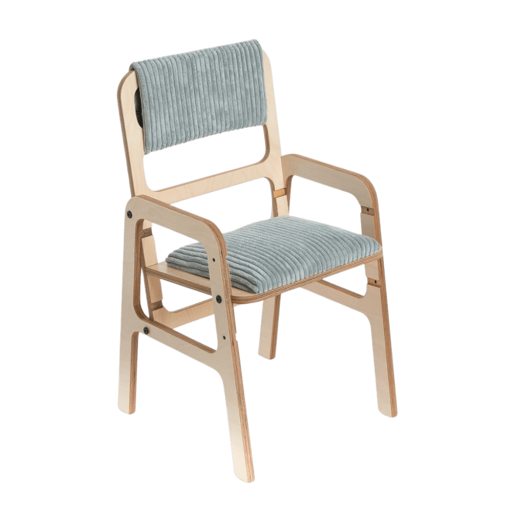 Chaise Évolutive Rembourrée "Luula" – Ergonomie 2 - 12 ans - Menthe en | Decoração Tinitto – Fabrication européenne