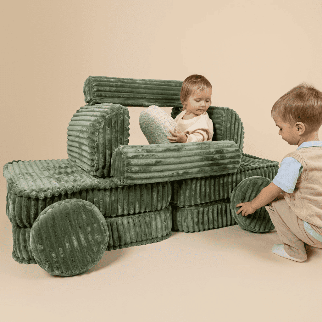 Coccolo - Sofá modular infantil premium en ForestGreen | Decoración Tinitto – Fabricación europea