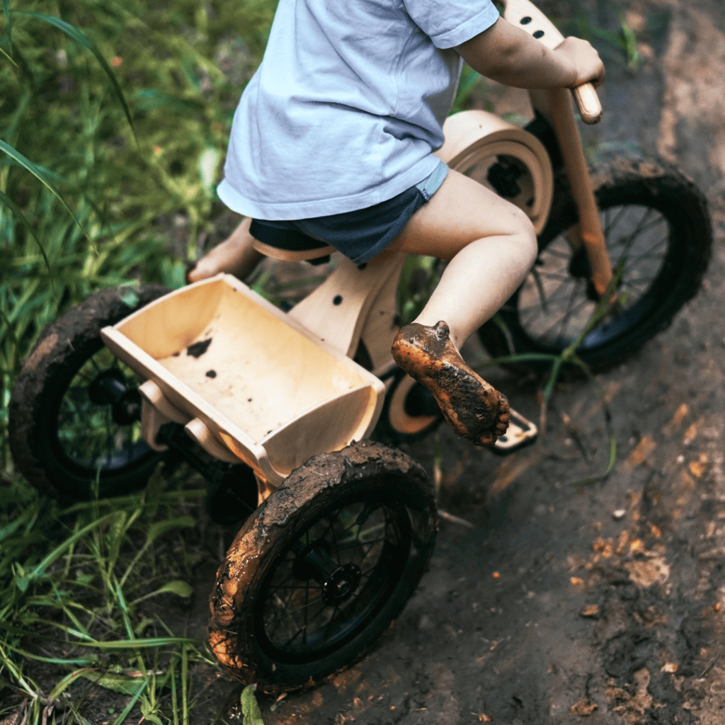 leg&go Bicicleta sin Pedales Escalable de Madera 3 en 1 - Bicicleta Infantil Ligera y Duradera | Motricidade Tinitto – Fabricación europea