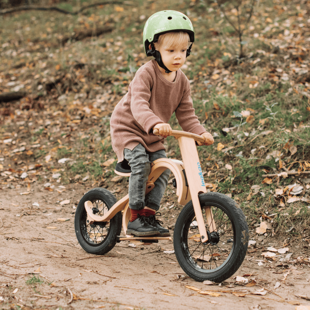 leg&go Bicicleta sin Pedales Escalable de Madera 3 en 1 - Bicicleta Infantil Ligera y Duradera | Motricidade Tinitto – Fabricación europea