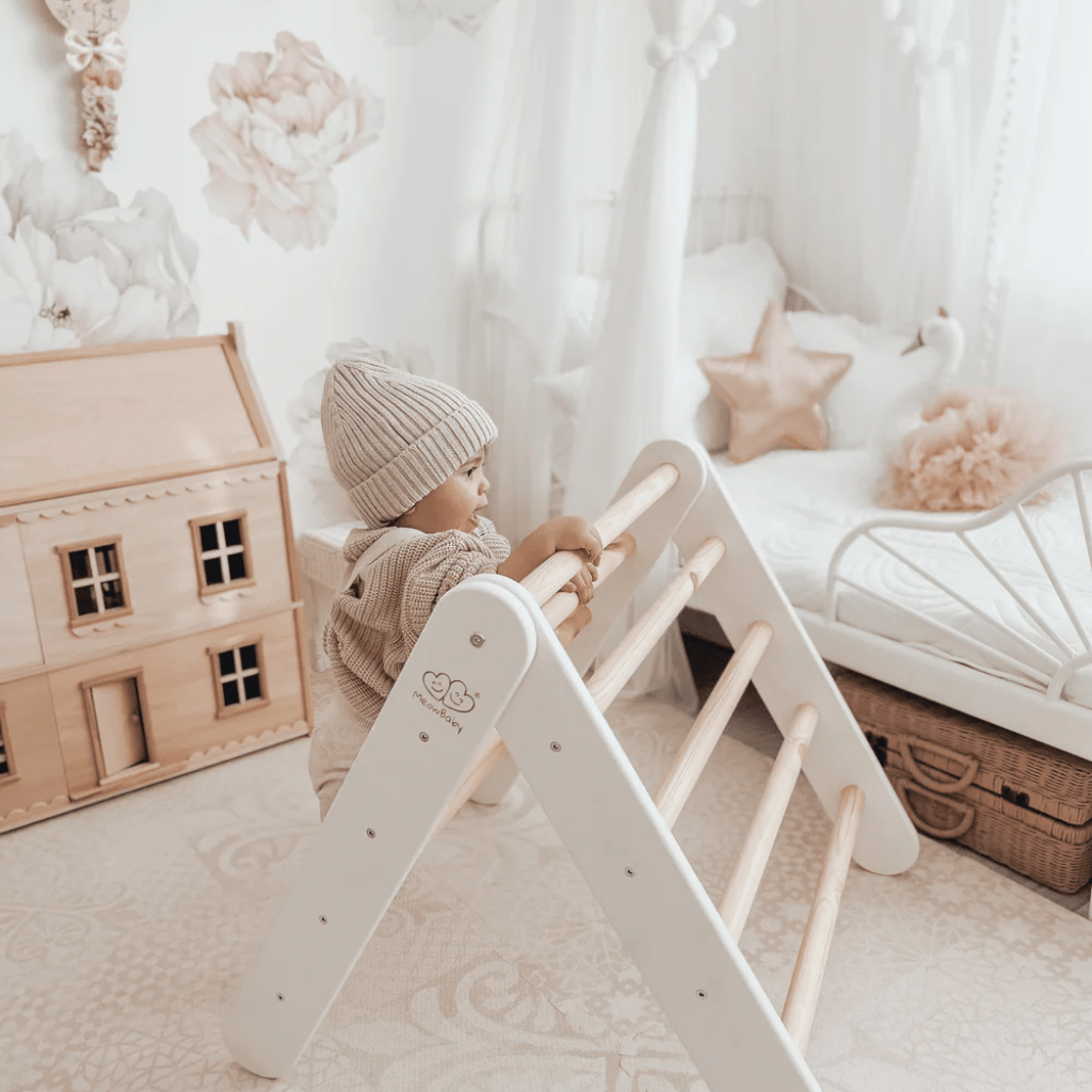Échelle d'Escalade Pikler en Bois - White en | Motricidade Tinitto – Fabrication européenne