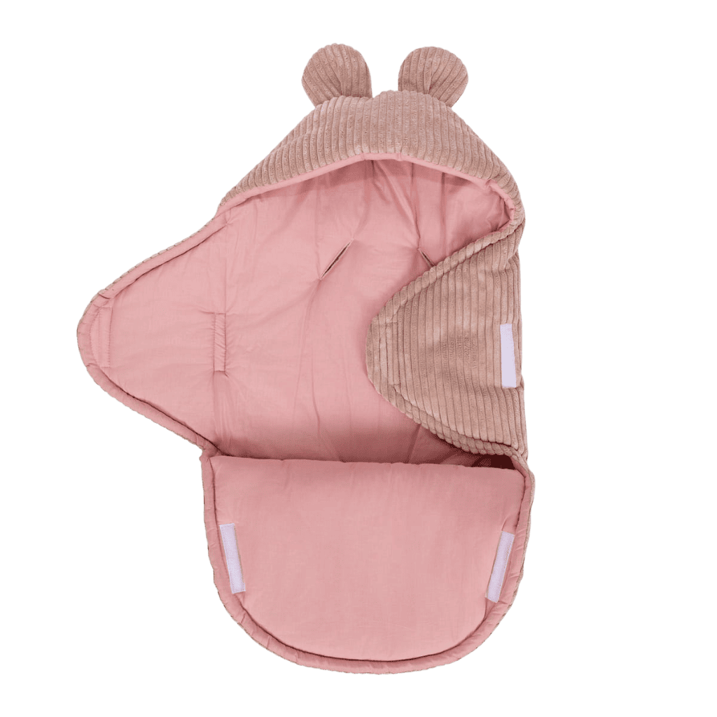 Envoltura estética de osito bebé en rosa | Comodidad Tinitto – Fabricación europea